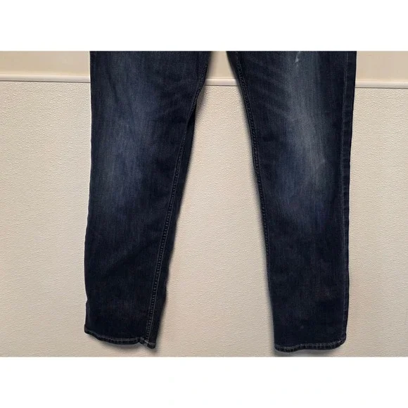 Calvin Klein Slim Fit Jeans Dark Wash Denim Modern Casual Mens Size - Picture 2 of 10